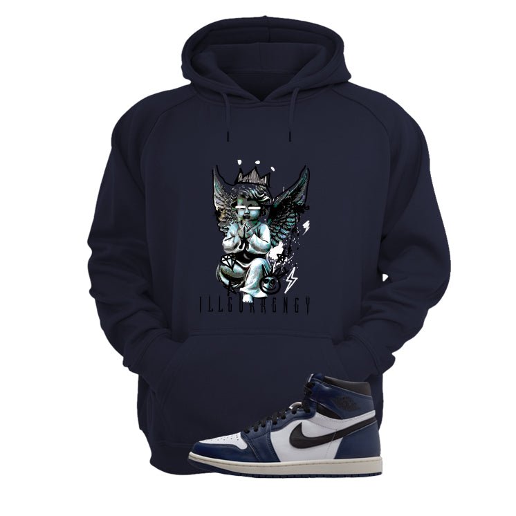 Air Jordan 1 High OG Midnight Navy Blue T-Shirt (Graffiti product image 3