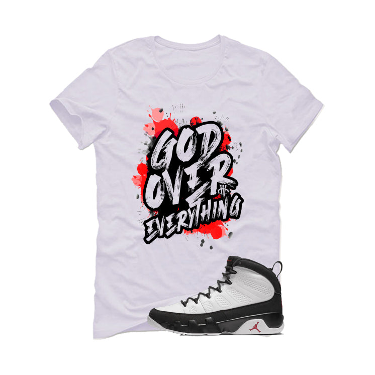 Air Jordan 9 OG Space Jam Matching T-Shirt White (God Over product image 2