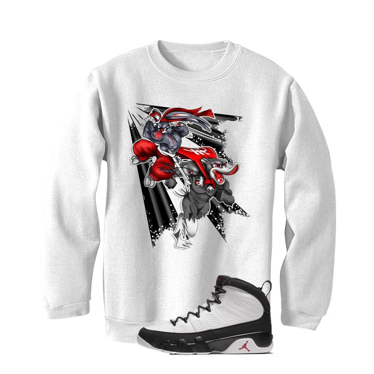 Air Jordan 9 OG Space Jam Matching T-Shirt White (Super product image 4