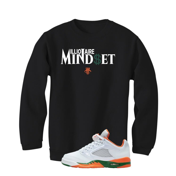Air Jordan 5 GS Miami Hurricanes Black T-Shirt (Millionaire product image 4