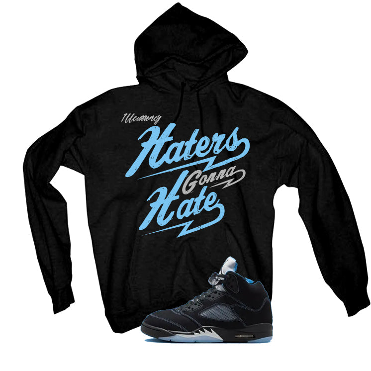 Air Jordan 5 Black/University Blue Matching T-Shirt Black product image 3