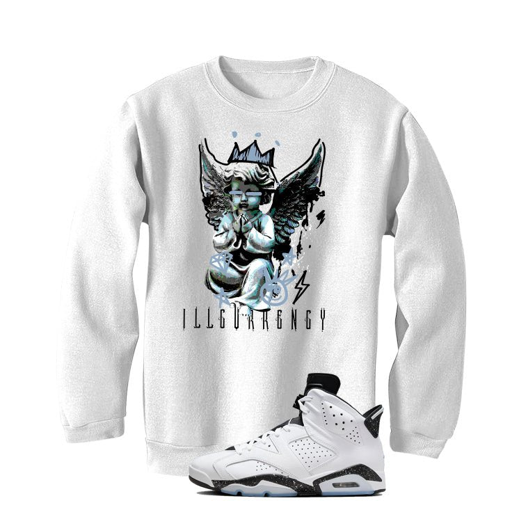 Air Jordan 6 Reverse Oreo White T-Shirt (Graffiti Angel) product image 4