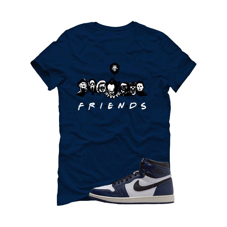 Air Jordan 1 High OG Midnight Navy Blue T-Shirt (Friends) product image 2