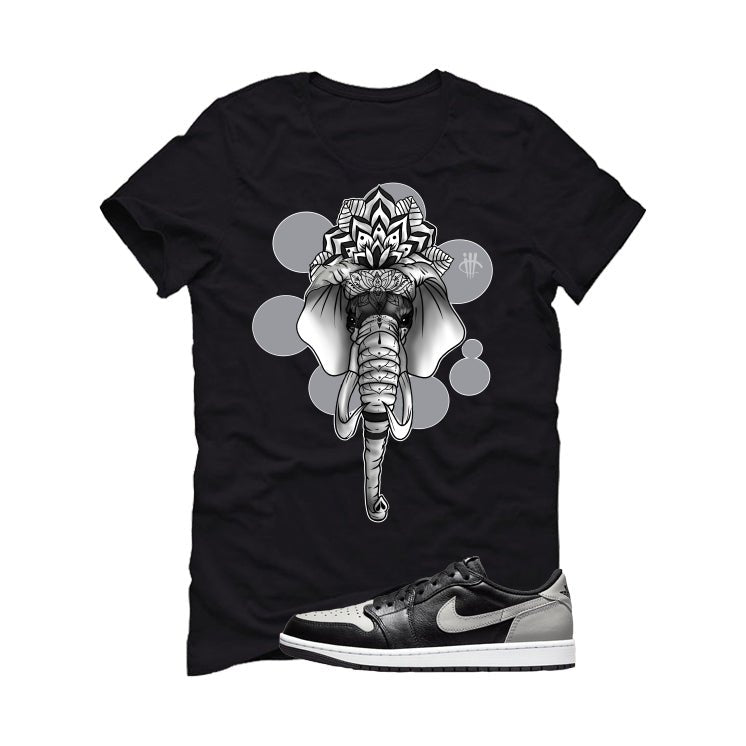 Air Jordan 1 Low OG Shadow Black T-Shirt (Elephant) product image 2