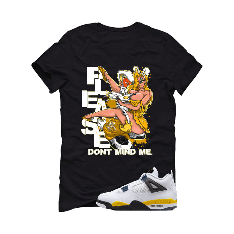 Air Jordan 4 Tour Yellow Matching T-Shirt Black (Street product image 2