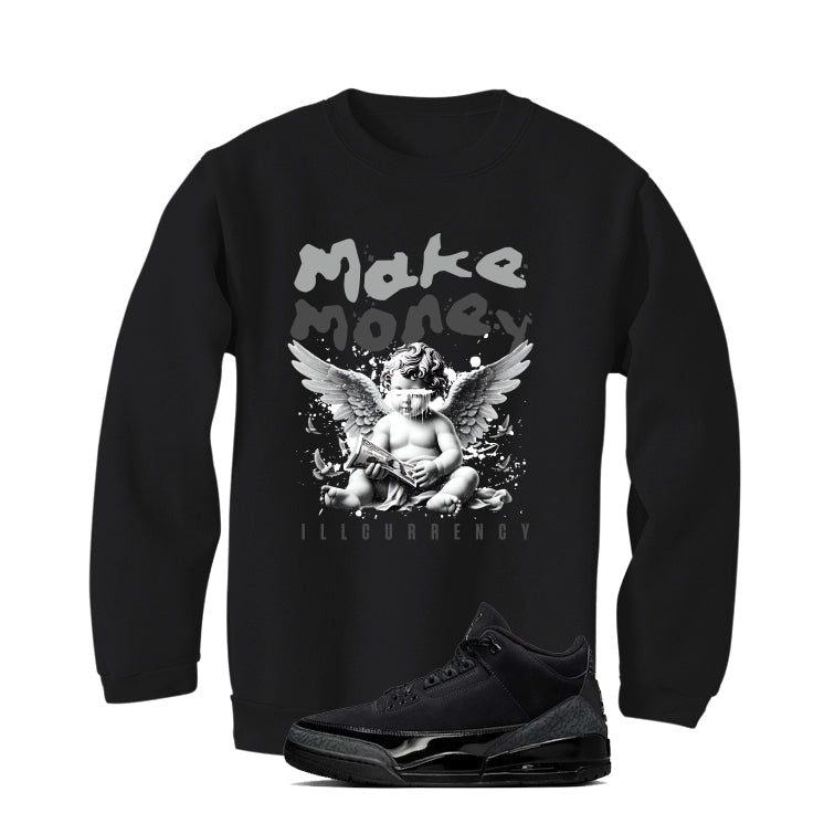 Air Jordan 3 Black Cat T-Shirt (Make Money)| illcurrency product image 4