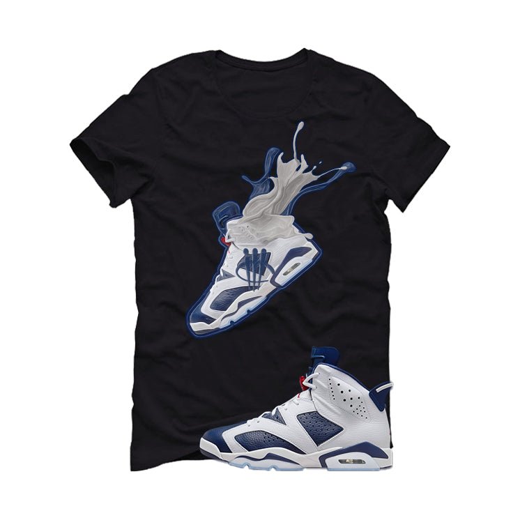 Air Jordan 6 Olympic Black T-Shirt (SPLASH 6)| illcurrency product image 2