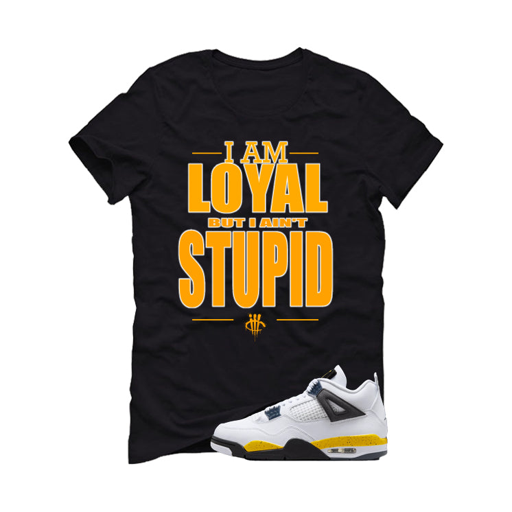 Air Jordan 4 Tour Yellow Matching T-Shirt Black (Loyal) product image 2