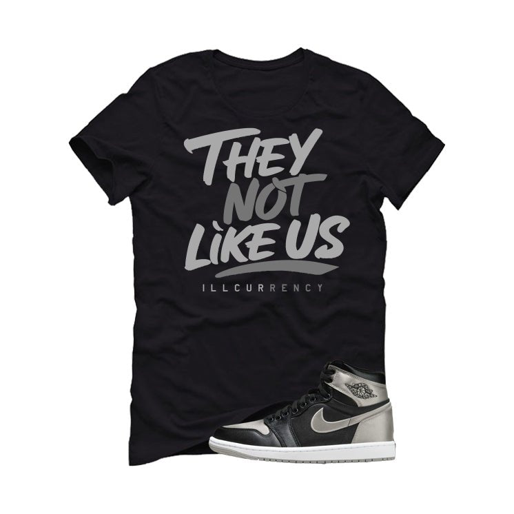 Air Jordan 1 High OG WMNS Satin Shadow Black T-Shirt (They product image 2