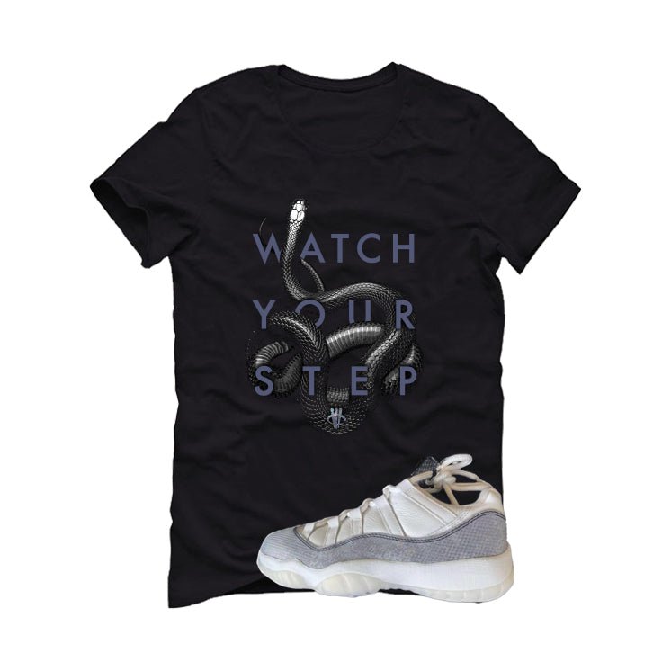 Air Jordan 11 Low Year Of The Snake Black T-Shirt (Watch product image 2