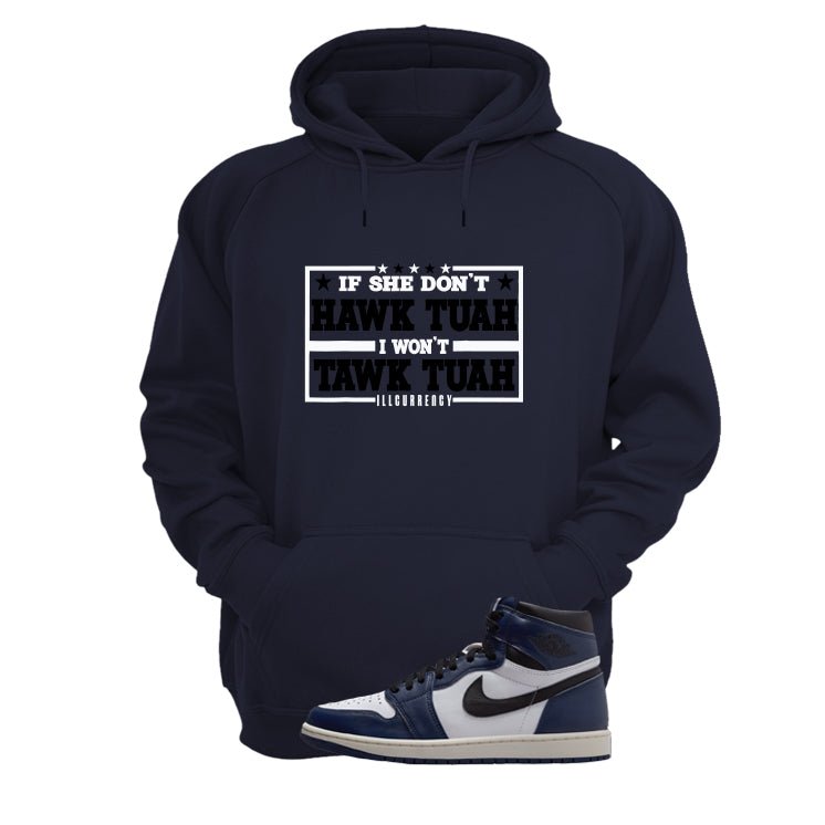 Air Jordan 1 High OG Midnight Navy Blue T-Shirt (Hawk product image 3