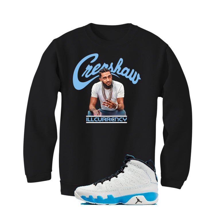 Air Jordan 9 “Powder Blue” | illcurrency Black T-Shirt product image 4