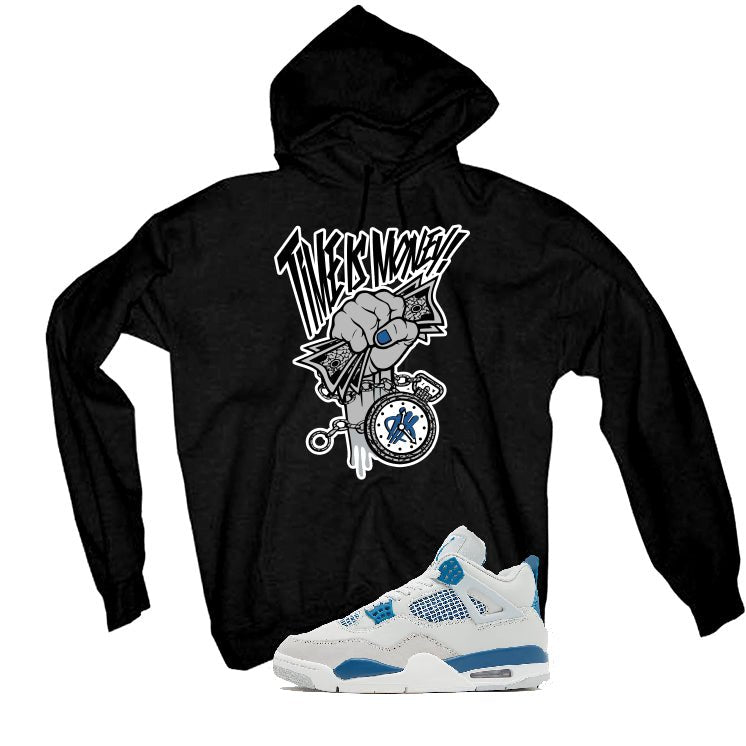 Air Jordan 4 “Military Blue” | illcurrency Black T-Shirt product image 3