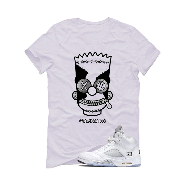 Air Jordan 5 OG White Metallic Matching T-Shirt product image 2