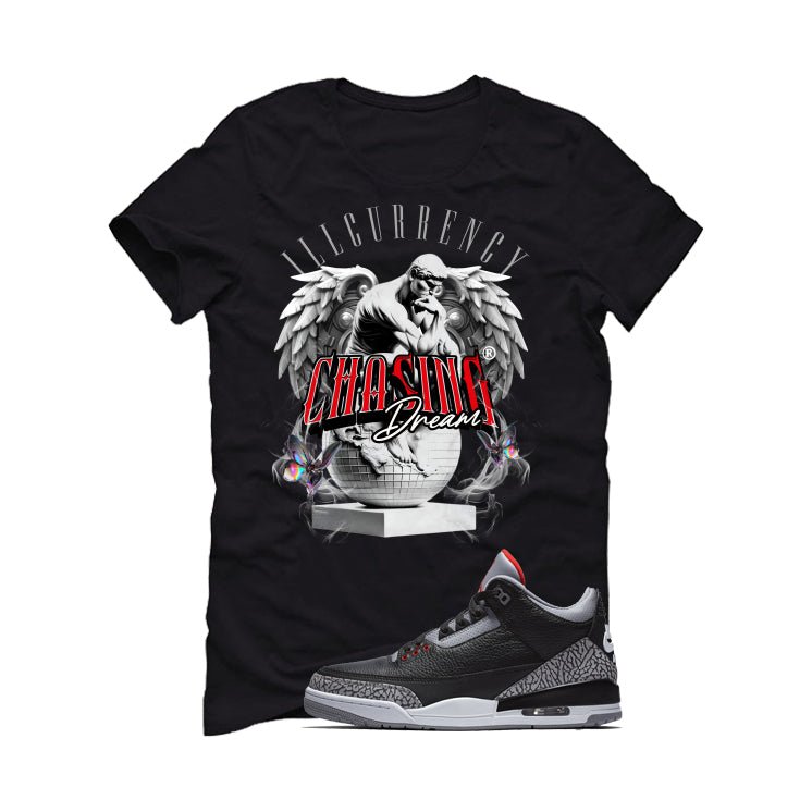 Air Jordan 3 Black Cement T-Shirt (Chasing Dreams) product image 2