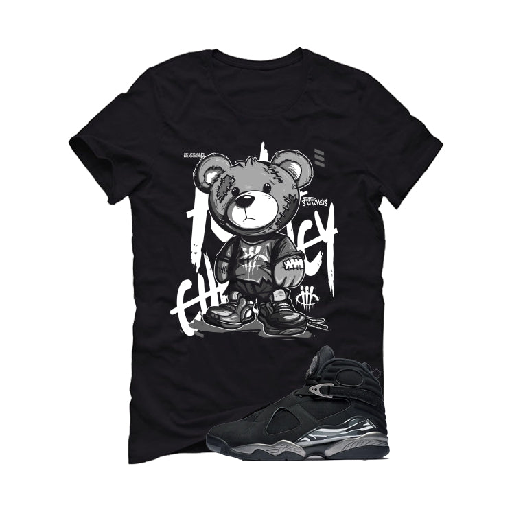 Air Jordan 8 Chrome Matching T-Shirt Black (Stitchez) product image 2