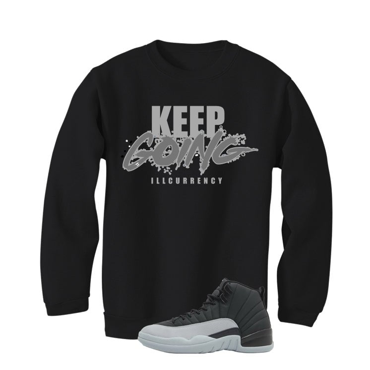 Air Jordan 12 Black/Wolf Grey Black T-Shirt (keep Going) product image 4
