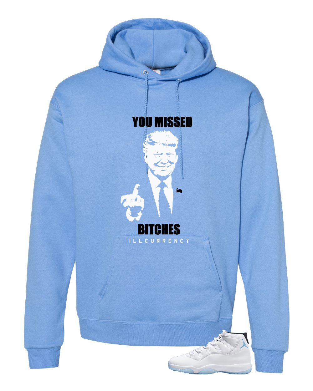 Air Jordan 11 Legend Blue Carolina T-Shirt (Trump you product image 3