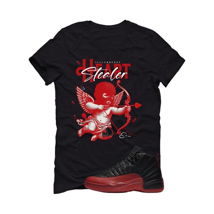 Air Jordan 12 Flu Game 2025 Black T-Shirt (Heart Stealer) product image 2