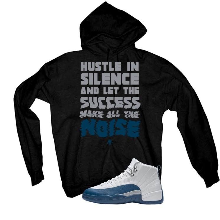 Air Jordan 12 French Blue Black T-Shirt (Noise)| illcurrency product image 3
