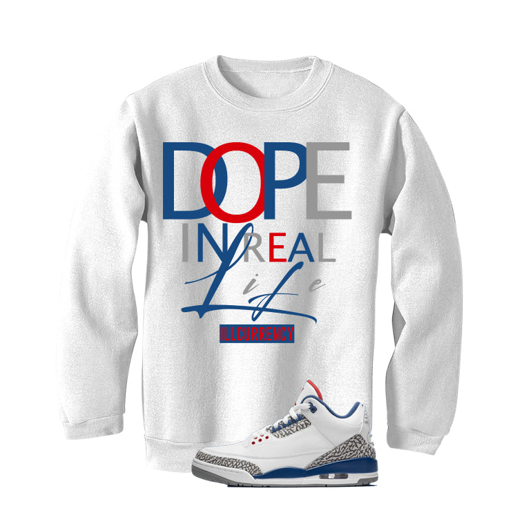Air Jordan 3 True Blue Matching T-Shirt White (DOPE) product image 4