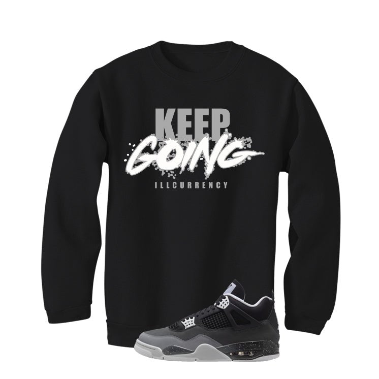 Air Jordan 4 Fear Pack Black T-Shirt (keep Going) product image 4