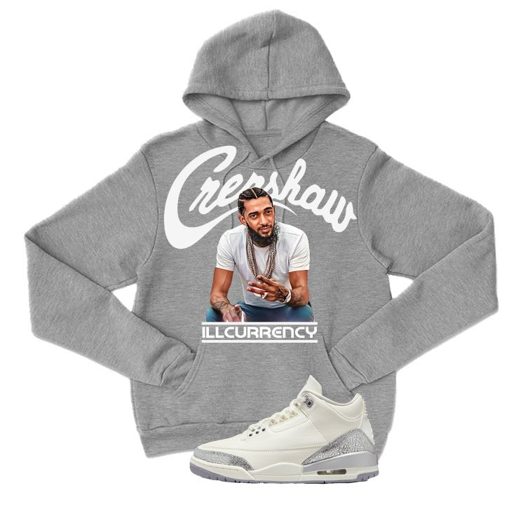 Air Jordan 3 WMNS Sail Grey T-Shirt (Crenshaw)| illcurrency product image 3