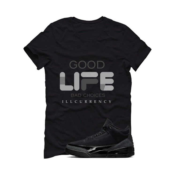 Air Jordan 3 Black Cat T-Shirt (Bad Choices)| illcurrency product image 2