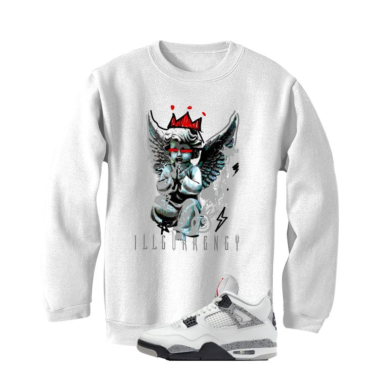 Air Jordan 4 White Cement T-Shirt (Graffiti Angel) product image 4
