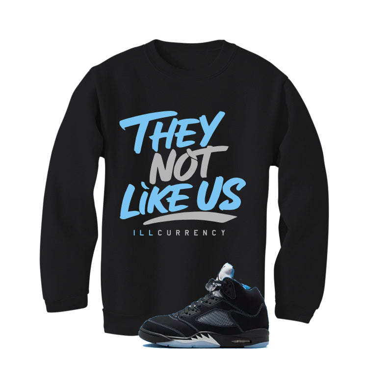 Air Jordan 5 Black/University Blue Matching T-Shirt Black product image 4