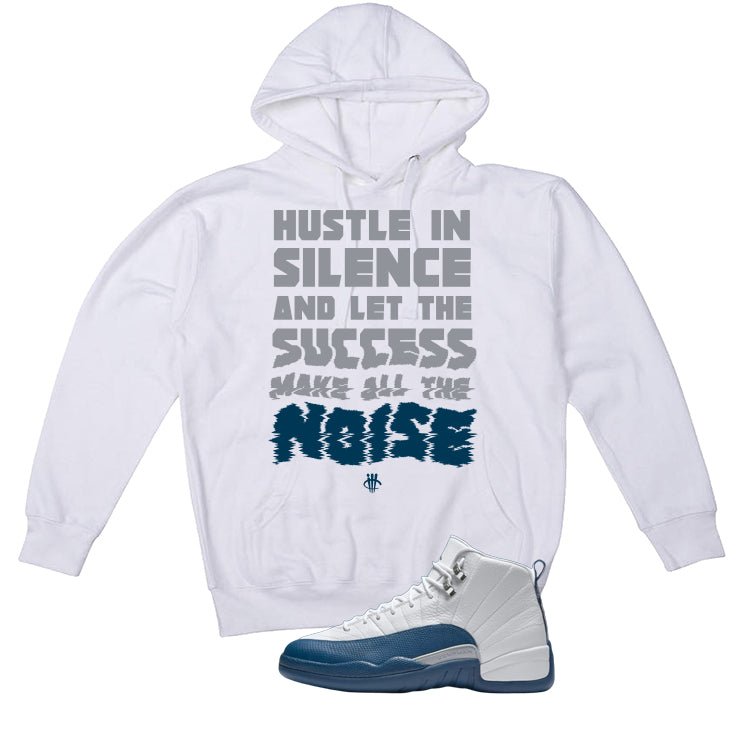 Air Jordan 12 French Blue White T-Shirt (Noise)| illcurrency product image 3