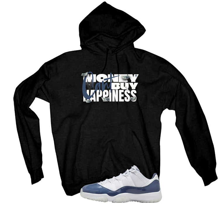 Air Jordan 11 Low Diffused Blue Black T-Shirt (money cant product image 3