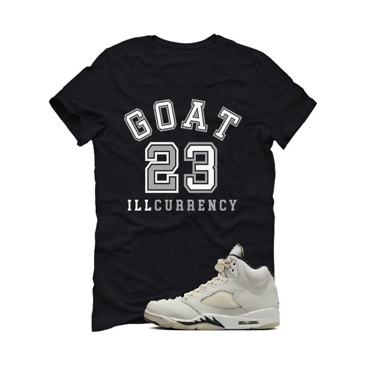 Air Jordan 5 SE “Sail” | illcurrency Black T-Shirt (GOAT 23) product image 2