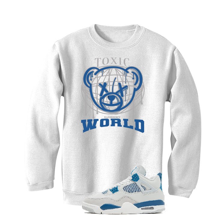 Air Jordan 4 “Military Blue” | illcurrency White T-Shirt product image 4