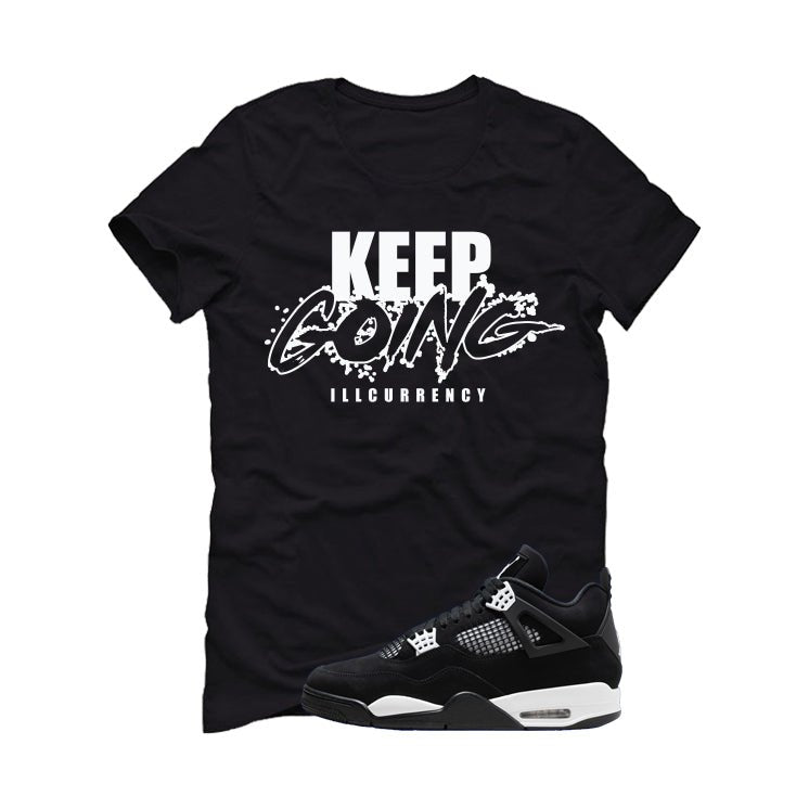 Air Jordan 4 White Thunder Black T-Shirt (keep Going) product image 2
