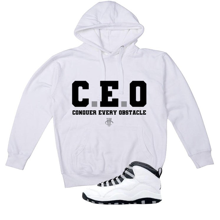 Air Jordan 10 OG Steel White T-Shirt (CEO)| illcurrency product image 3