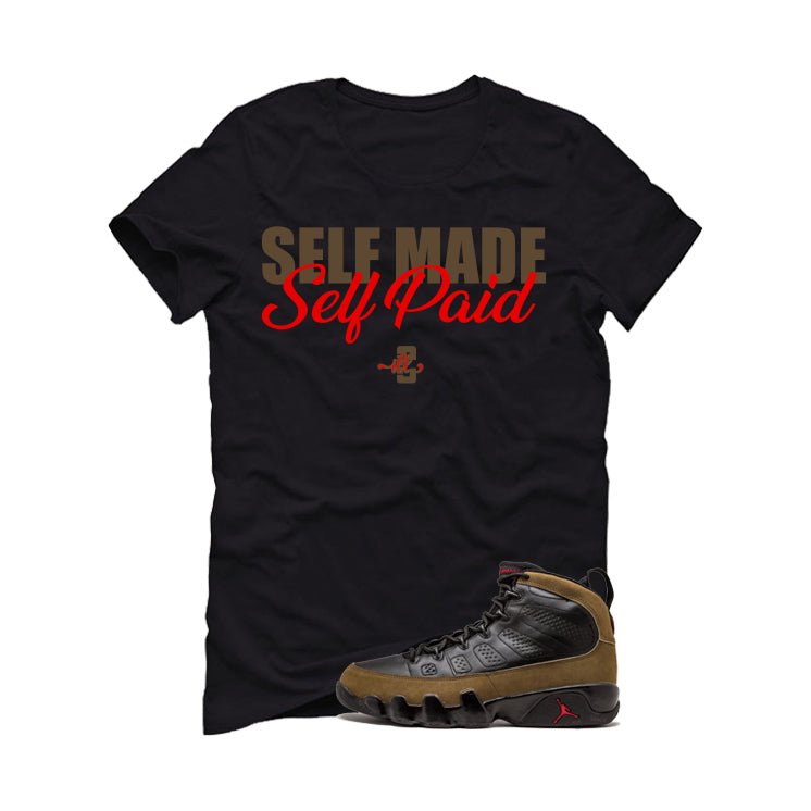Air Jordan 9 Olive Black T-Shirt (Self Made Paid) product image 2