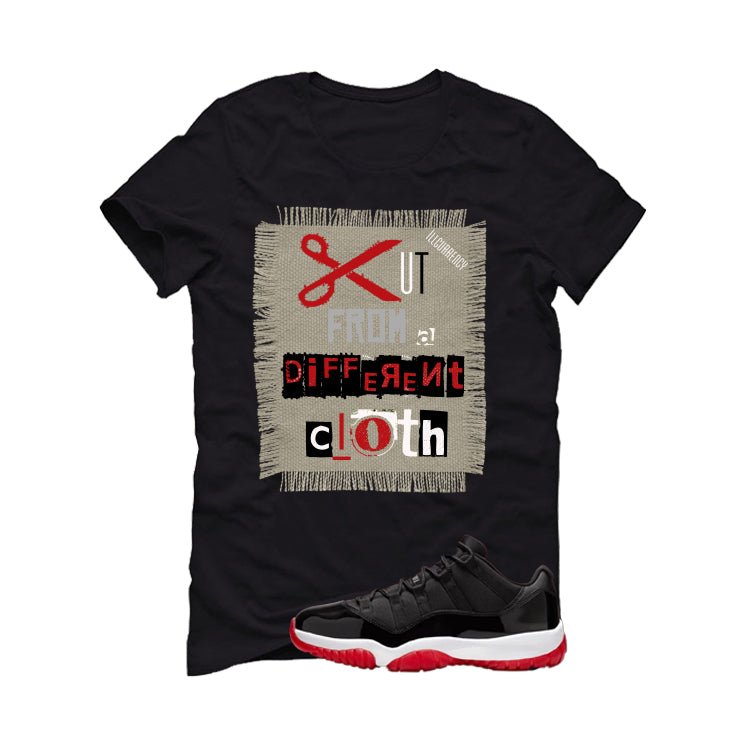 Air Jordan 11 Low Bred Black T-Shirt (Blessed not lucky) product image 2