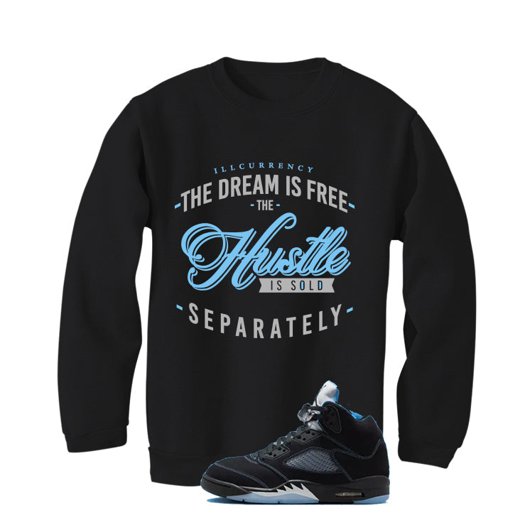 Air Jordan 5 Black/University Blue Matching T-Shirt Black product image 4