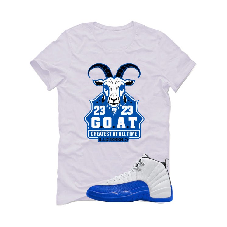 Air Jordan 12 Blueberry White T-Shirt (GOAT 23)| illcurrency product image 2