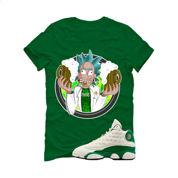 Air Jordan 13 GS Pine Green T-Shirt (cheers)| illcurrency product image 2