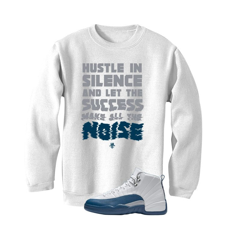 Air Jordan 12 French Blue White T-Shirt (Noise)| illcurrency product image 4