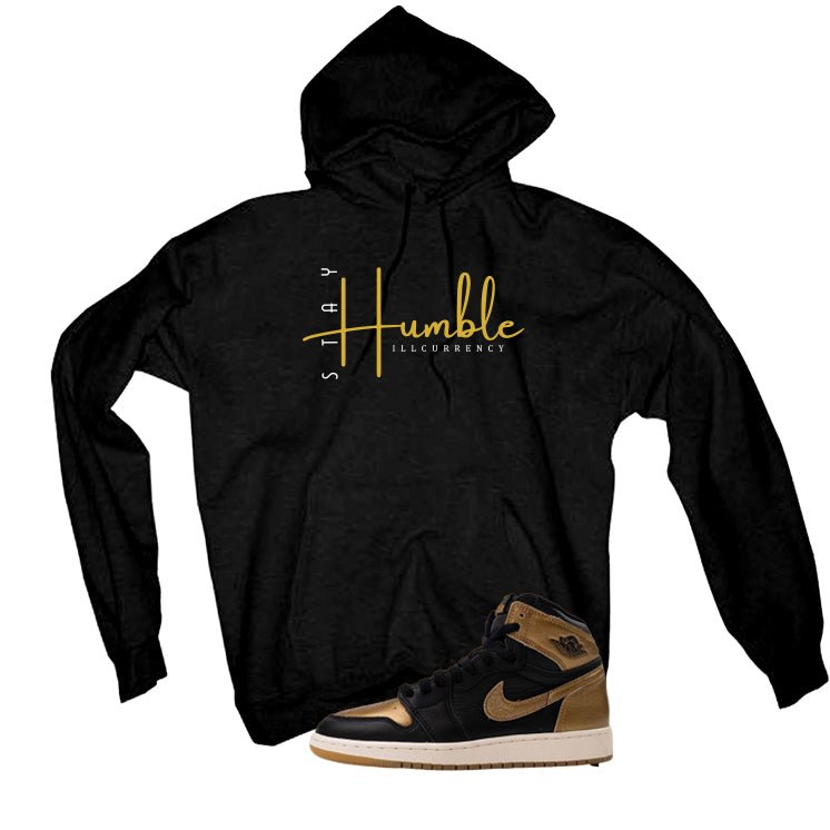 Air Jordan 1 High OG Metallic Gold Black T-Shirt (Stay product image 3