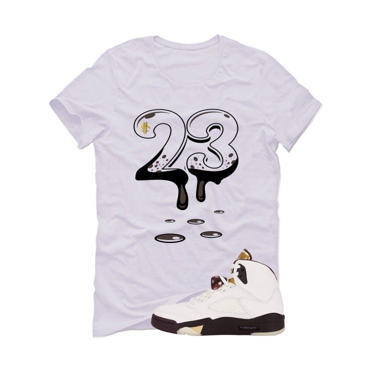Air Jordan 5 Earth/Metallic Gold White T-Shirt (23) product image 2