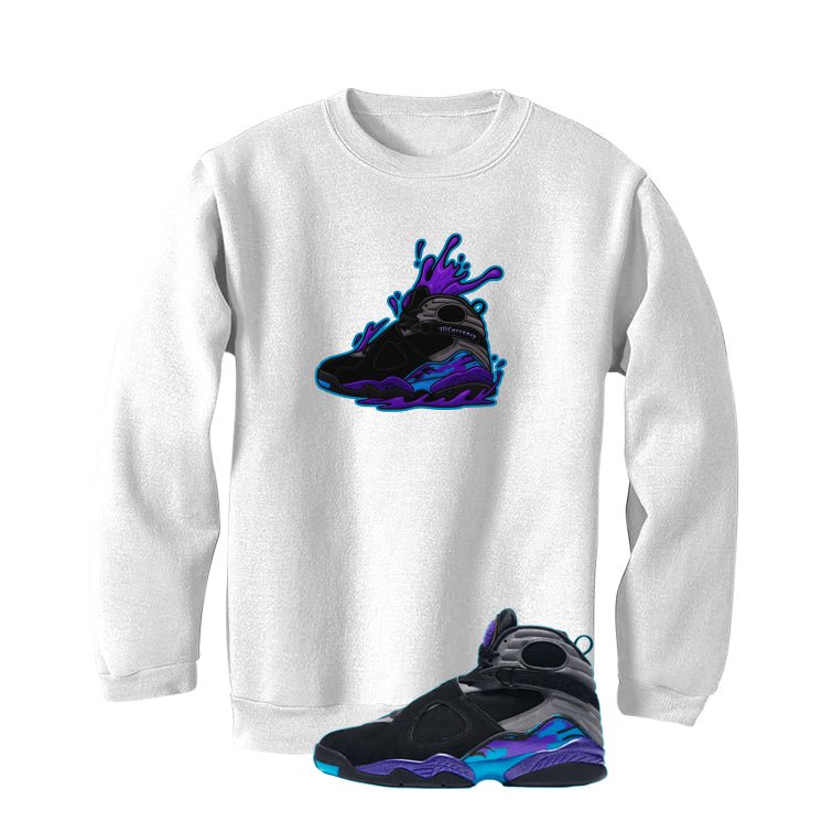 Air Jordan 8 OG Aqua White T-Shirt (Splash 8)| illcurrency product image 4