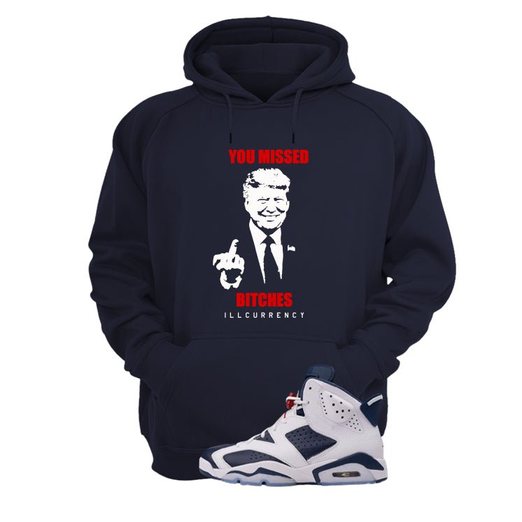 Air Jordan 6 Olympic Navy Blue T-Shirt 6 illcurrency product image 3