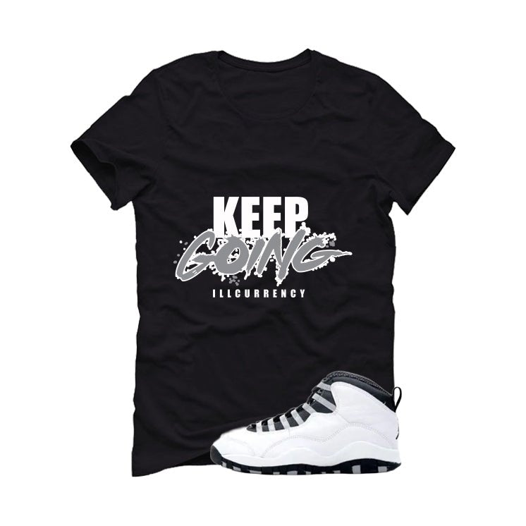 Air Jordan 10 OG Steel Black T-Shirt (Keep Going) product image 2
