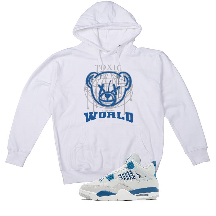 Air Jordan 4 “Military Blue” | illcurrency White T-Shirt product image 3