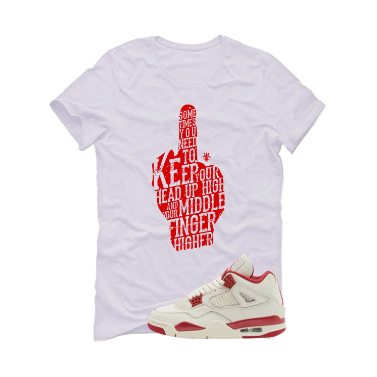 Air Jordan 4 Valentine’s Day (Sierra Red) Matching T-Shirt product image 2