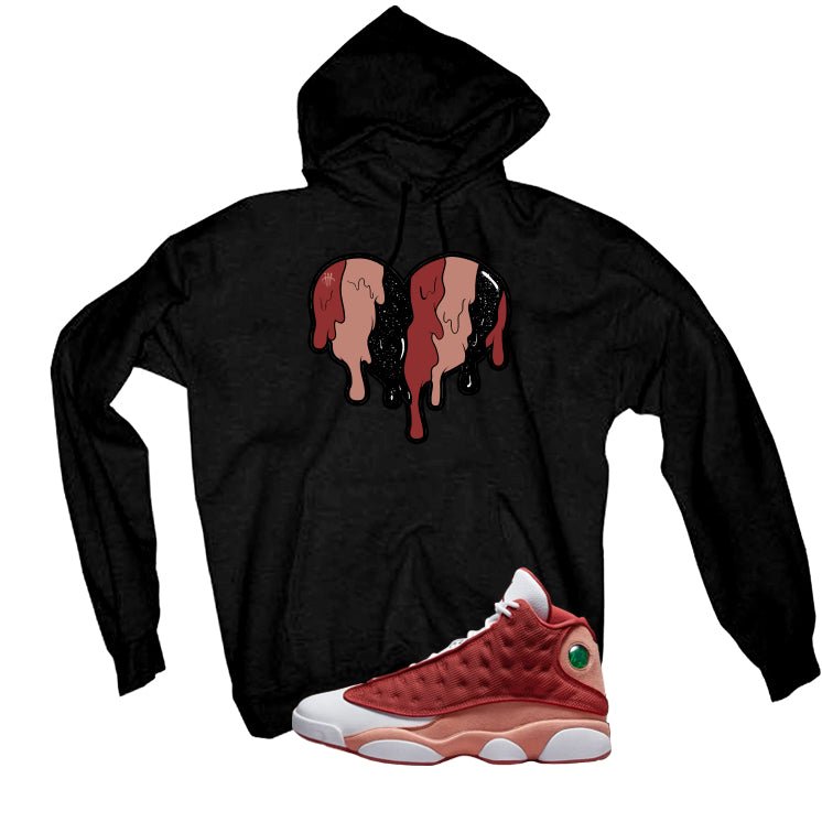 Air Jordan 13 Dune Red Black T-Shirt (Heart)| illcurrency product image 3